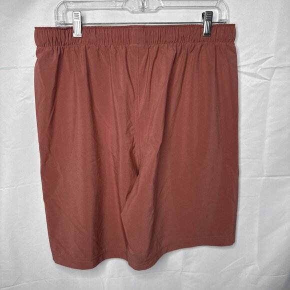 Free Fly Breeze Shorts Mens L Pink Mauve 8" Performance Athletic Elastic Pockets - Picture 5 of 7